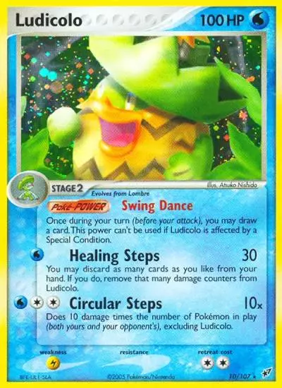Ludicolo 10/107 Deoxys Pokemon card