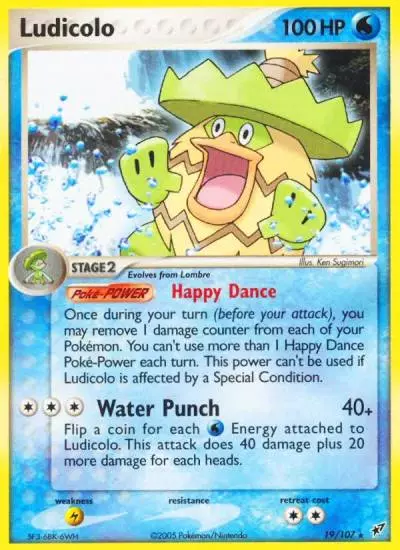 Ludicolo 19/107 Deoxys Pokemon card