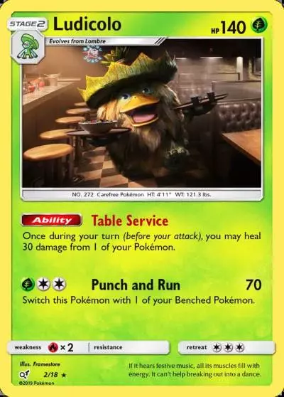 Ludicolo 2/18 Detective Pikachu Pokemon card