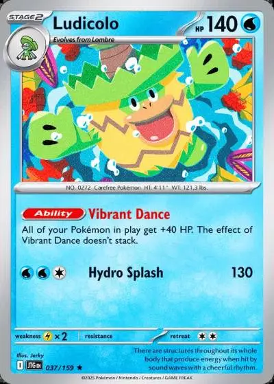 Ludicolo 37/159 Journey Together Pokemon card