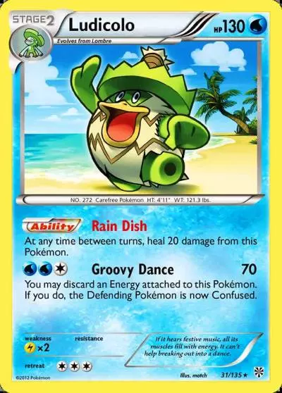 Ludicolo 31/135 Plasma Storm Pokemon card