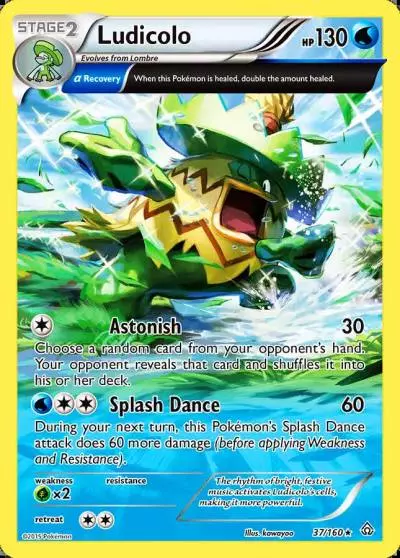 Ludicolo 37/160 Primal Clash Pokemon card