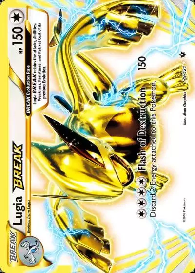 Lugia BREAK 79/124 Fates Collide Pokemon card