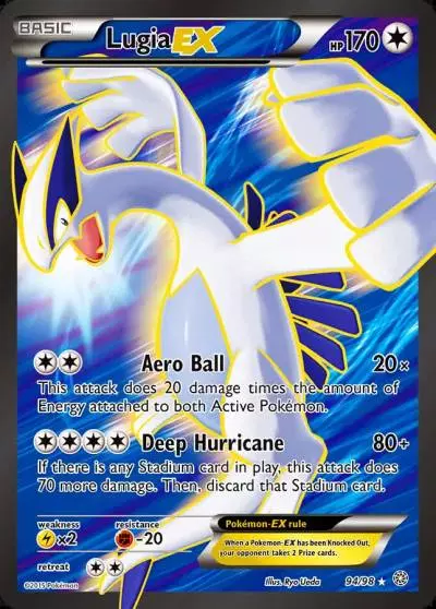 Lugia-EX 94/98 Ancient Origins Pokemon card