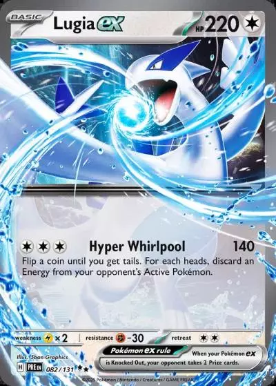 Lugia ex 82/131 Prismatic Evolutions Pokemon card