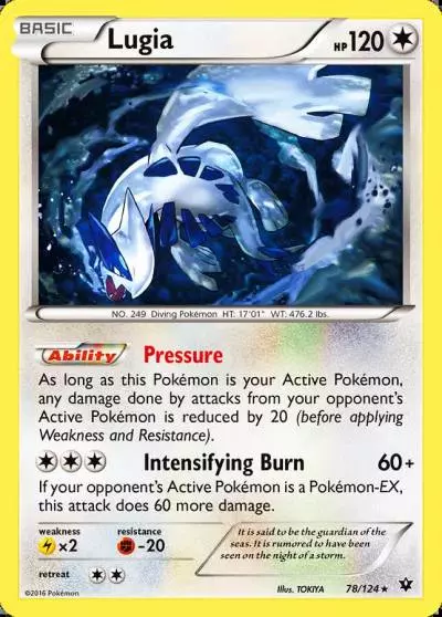 Lugia 78/124 Fates Collide Pokemon card