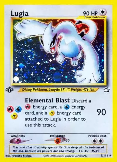 Lugia 9/111 Neo Genesis Pokemon card