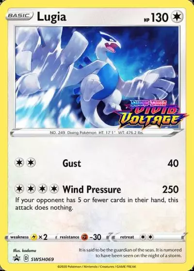Lugia SWSH069/307 SWSH Black Star Promos Pokemon card