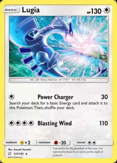 Lugia 131/181 Team Up Pokemon card
