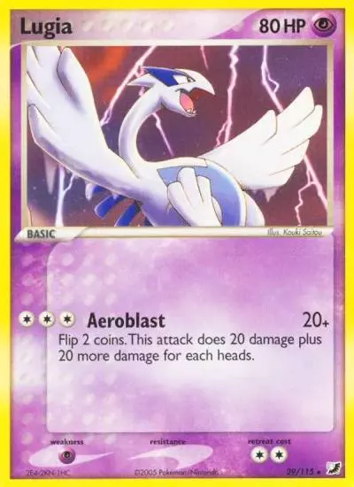 Lugia 29/115 Unseen Forces Pokemon card