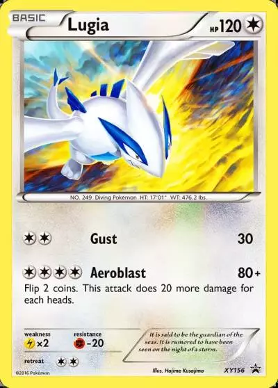 Lugia XY156/211 XY Black Star Promos Pokemon card