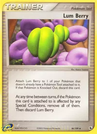 Lum Berry 84/109 Ruby & Sapphire Pokemon card