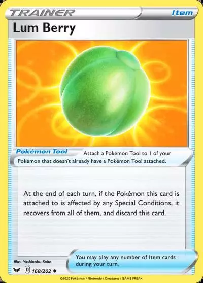Lum Berry 168/202 Sword & Shield Pokemon card