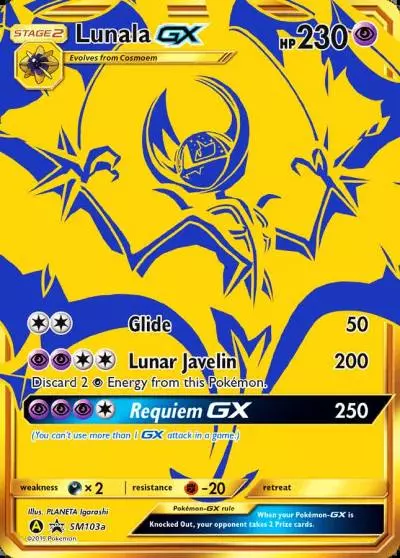 Lunala-GX SM103a/248 SM Black Star Promos Pokemon card