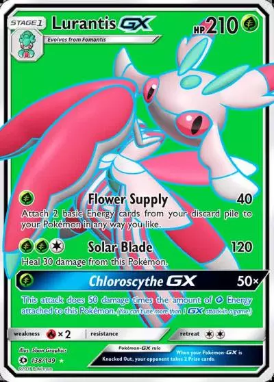 Lurantis-GX 138/149 Sun & Moon Pokemon card