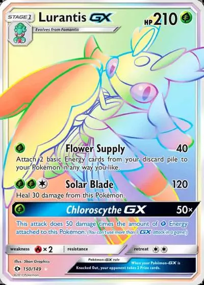 Lurantis-GX 150/149 Sun & Moon Pokemon card