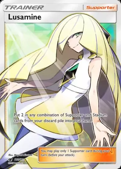 Lusamine 110/111 Crimson Invasion Pokemon card