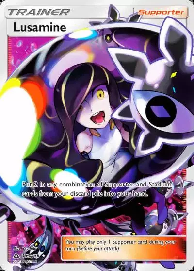 Lusamine 153/156 Ultra Prism Pokemon card