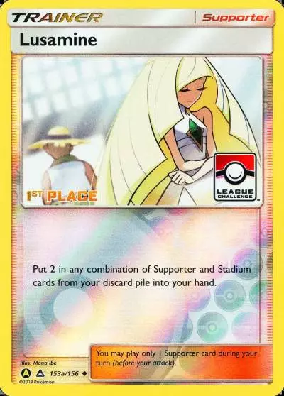 Lusamine 153a/156 Ultra Prism Pokemon card