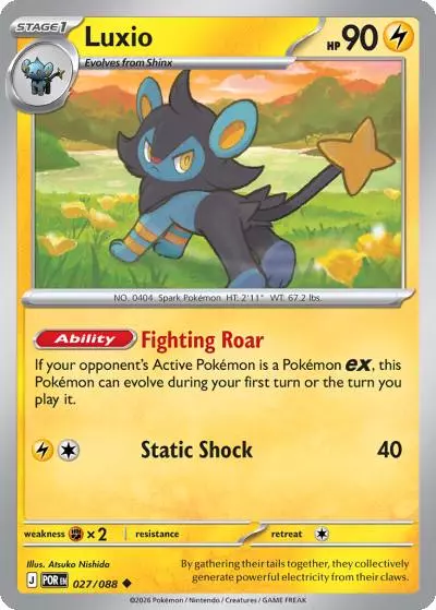 Luxio 27/88 Perfect Order Pokemon card