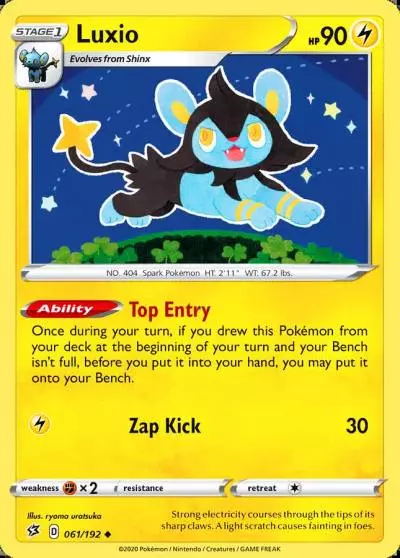 Luxio 61/192 Rebel Clash Pokemon card