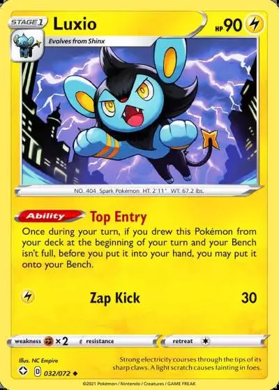 Luxio 32/72 Shining Fates Pokemon card