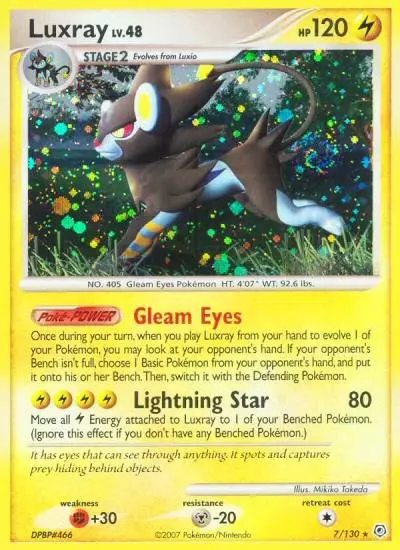 Luxray 7/130 Diamond & Pearl Pokemon card