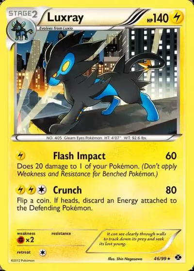 Luxray 46/99 Next Destinies Pokemon card
