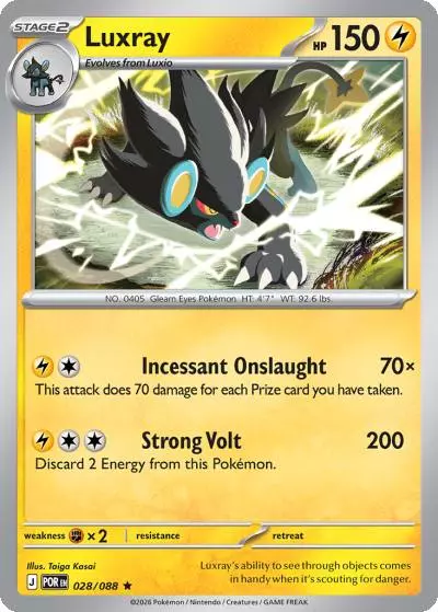 Luxray 28/88 Perfect Order Pokemon card