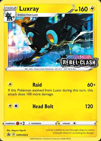 Luxray SWSH023/307 SWSH Black Star Promos Pokemon card