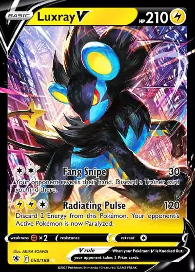 Luxray V 50/189 Astral Radiance Pokemon card