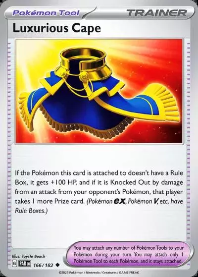 Luxurious Cape 166/182 Paradox Rift Pokemon card