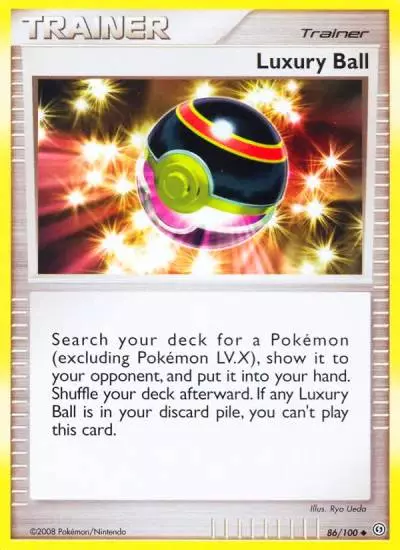 Luxury Ball 86/100 Stormfront Pokemon card