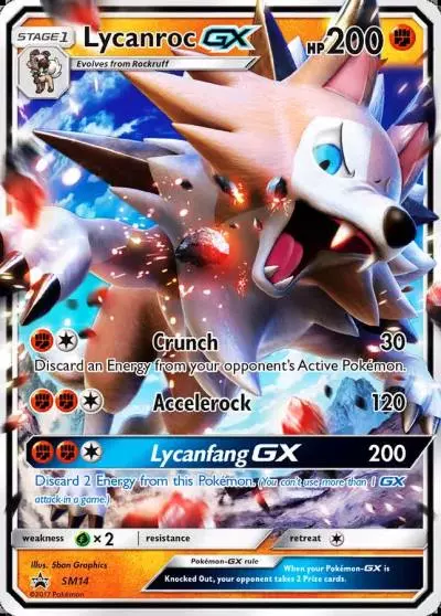 Lycanroc-GX SM14/248 SM Black Star Promos Pokemon card