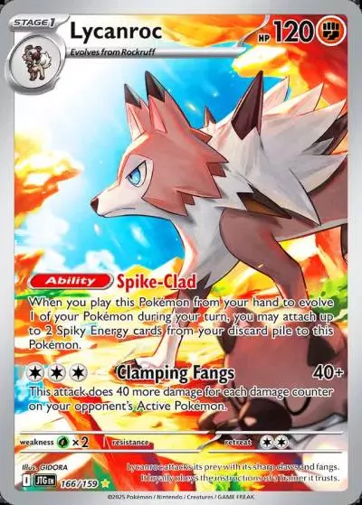 Lycanroc 166/159 Journey Together Pokemon card