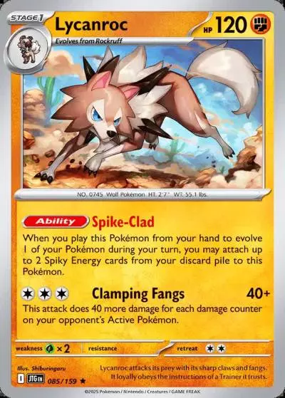 Lycanroc 85/159 Journey Together Pokemon card