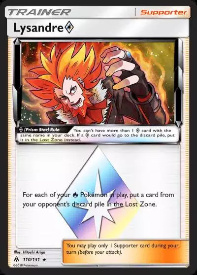 Lysandre ◇ 110/131 Forbidden Light Pokemon card
