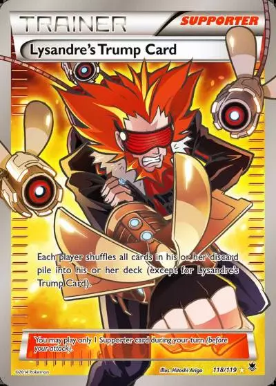 Lysandre's Trump Card 118/119 Phantom Forces Pokemon card