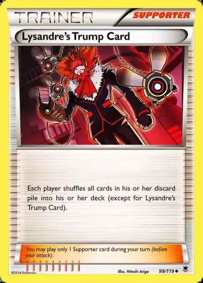 Lysandre's Trump Card 99/119 Phantom Forces Pokemon card