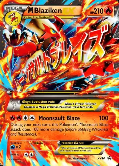 M Blaziken-EX XY86/211 XY Black Star Promos Pokemon card