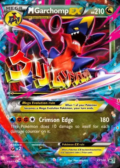 M Garchomp-EX XY168/211 XY Black Star Promos Pokemon card
