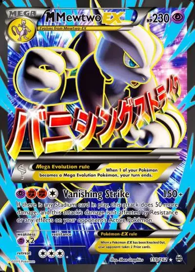 M Mewtwo-EX 159/162 BREAKthrough Pokemon card