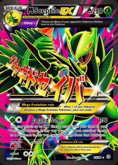 M Sceptile-EX 85/98 Ancient Origins Pokemon card