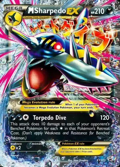 M Sharpedo-EX XY200/211 XY Black Star Promos Pokemon card