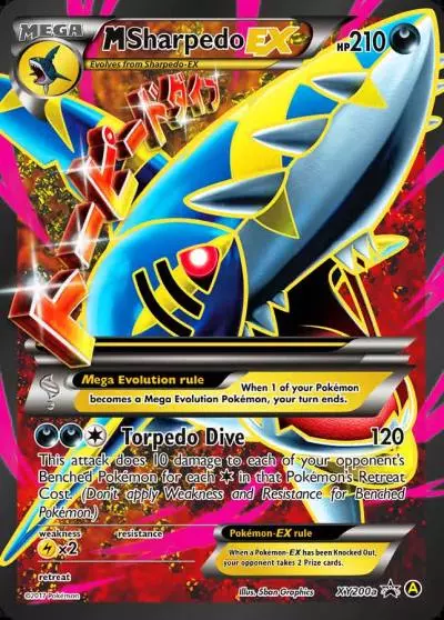 M Sharpedo-EX XY200a/211 XY Black Star Promos Pokemon card