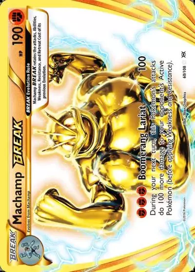 Machamp BREAK 60/108 Evolutions Pokemon card