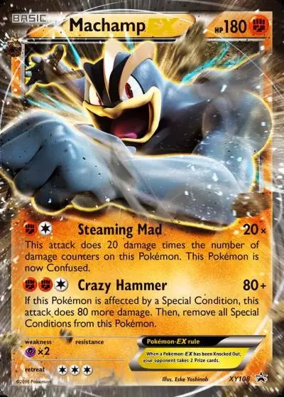 Machamp-EX XY108/211 XY Black Star Promos Pokemon card