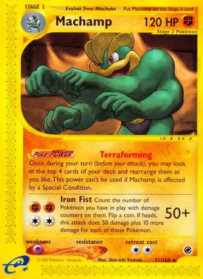 Machamp 51/165 Expedition Base Set Pokemon card