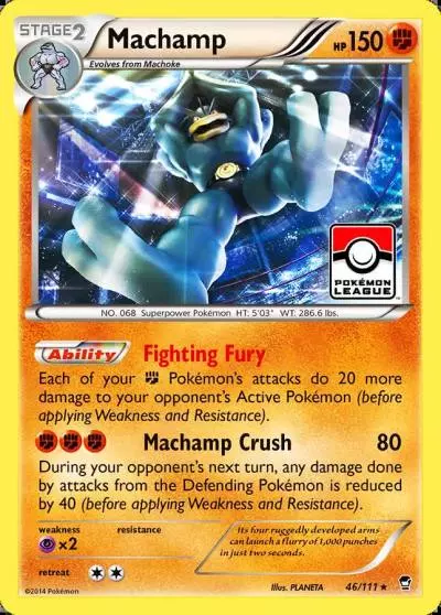 Machamp 46/111 Furious Fists Pokemon card