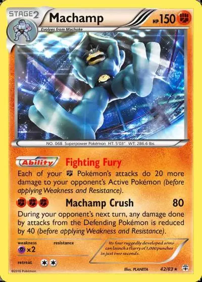 Machamp 42/83 Generations Pokemon card